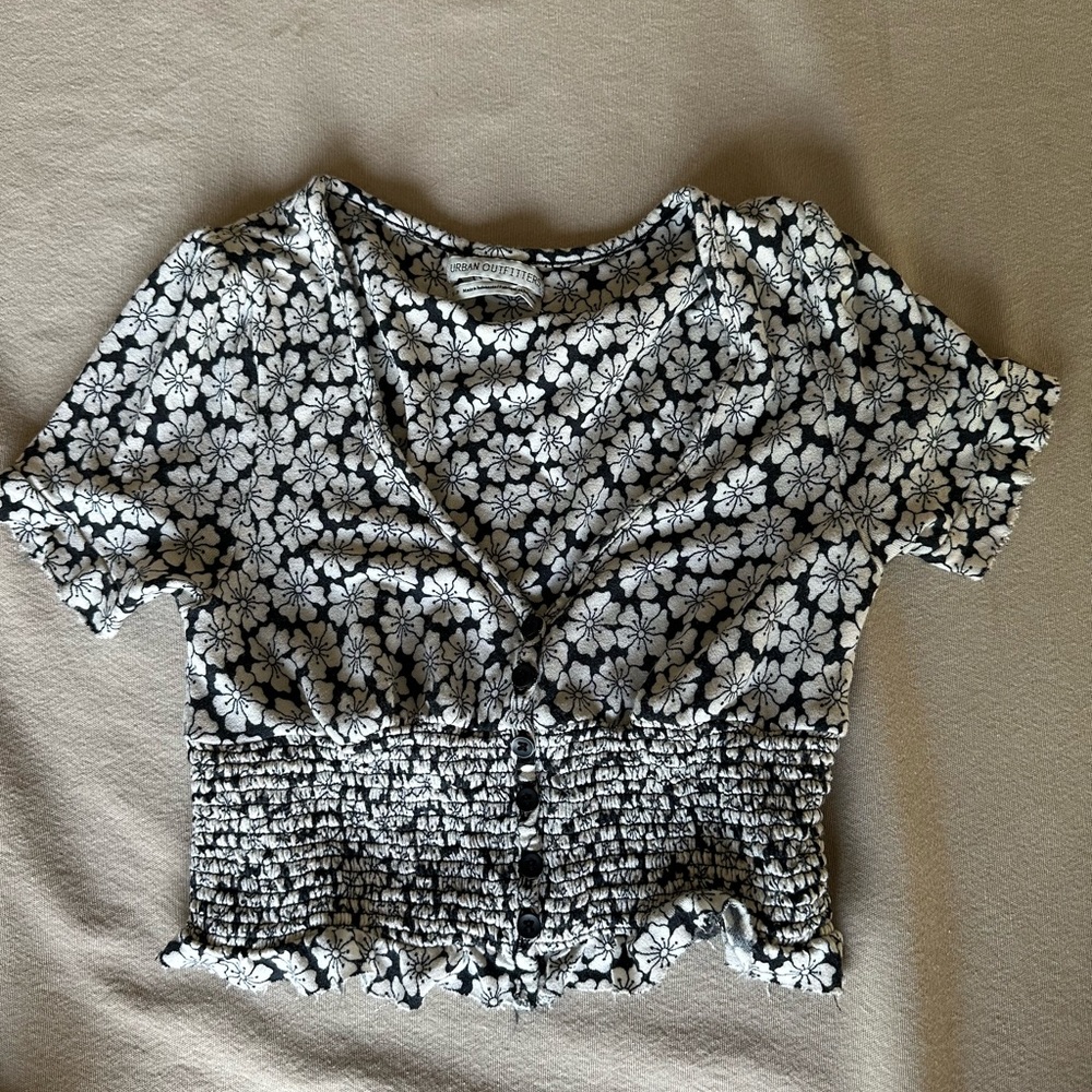 Floral Blouse T-Shirt from Urban Outfitters